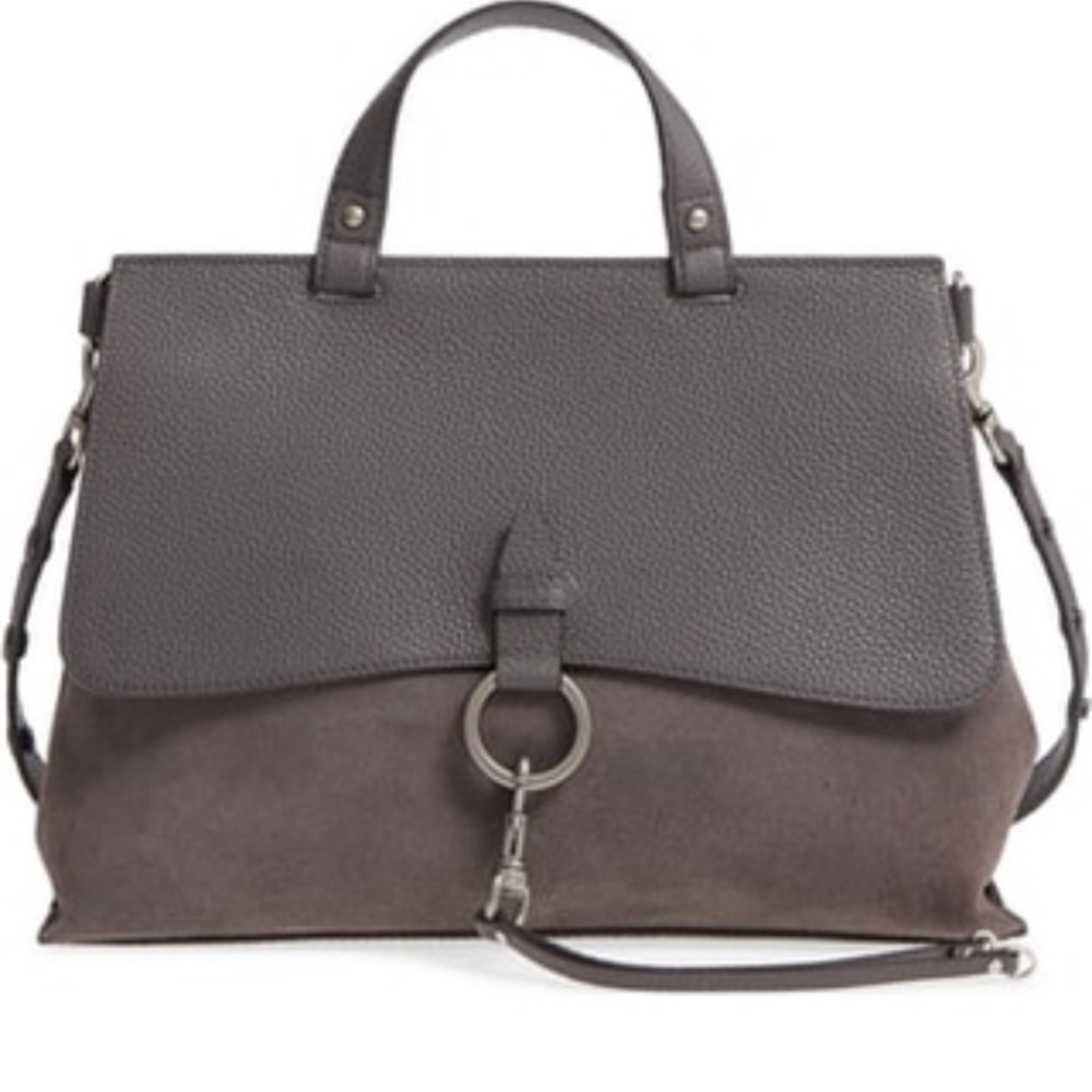 Rebecca Minkoff Keith Suede & Leather Satchel